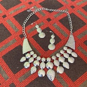 Necklace and earrings